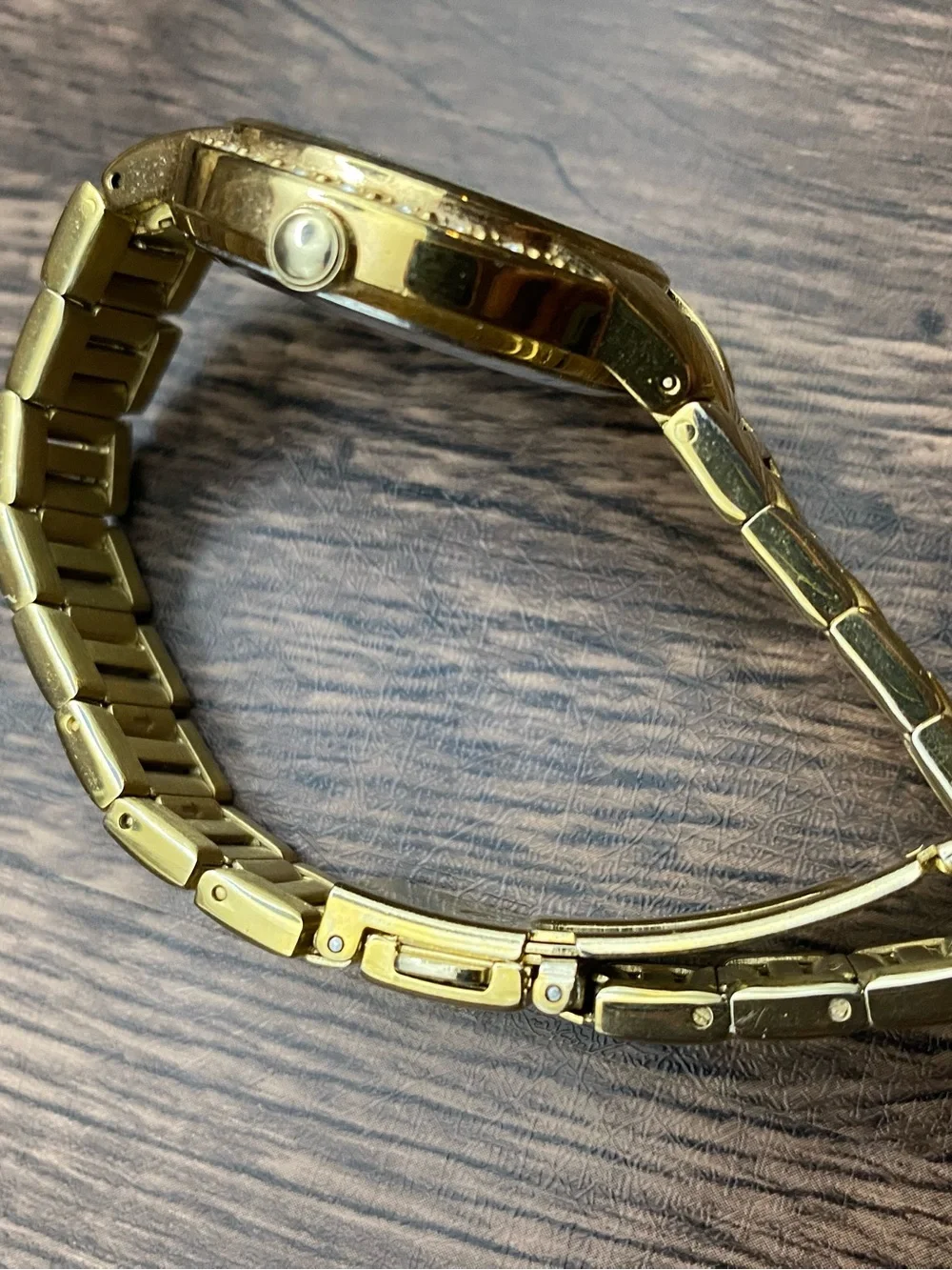 Pulsar Gold-Tone Women's Watch with Crystal Accents 6.25” working